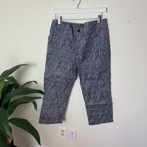 Insight Navy & White Pinstripe Cropped Pants – Size 8